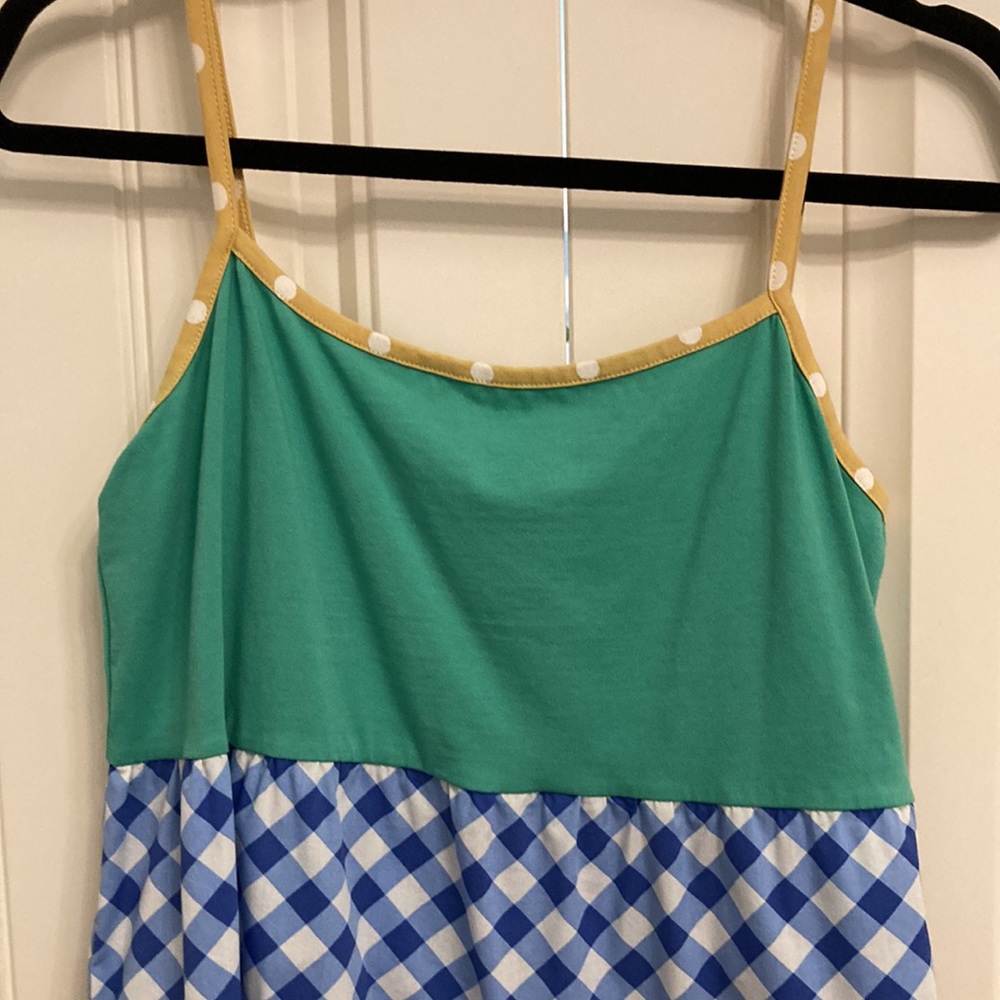 Matilda Jane strawberry gingham women’s tank - medium - Picture 3 of 4